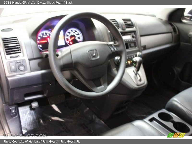 Crystal Black Pearl / Black 2011 Honda CR-V LX