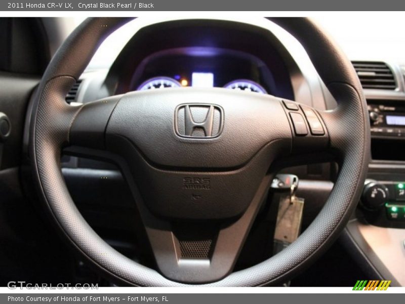 Crystal Black Pearl / Black 2011 Honda CR-V LX