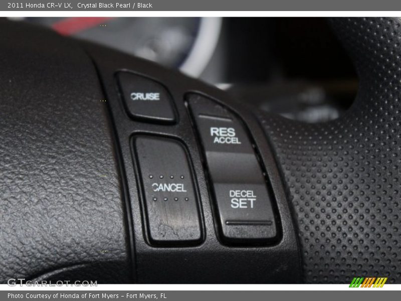 Crystal Black Pearl / Black 2011 Honda CR-V LX