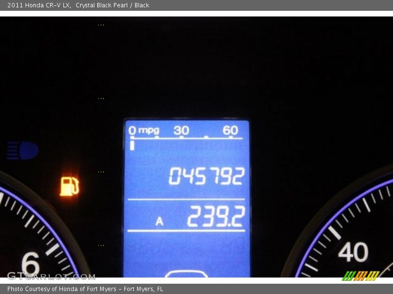 Crystal Black Pearl / Black 2011 Honda CR-V LX