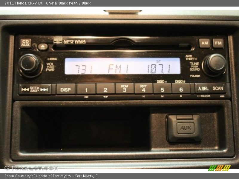 Crystal Black Pearl / Black 2011 Honda CR-V LX