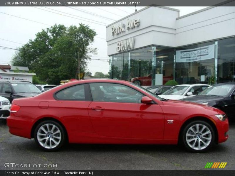 Crimson Red / Saddle Brown Dakota Leather 2009 BMW 3 Series 335xi Coupe
