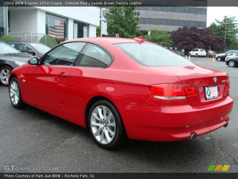 Crimson Red / Saddle Brown Dakota Leather 2009 BMW 3 Series 335xi Coupe