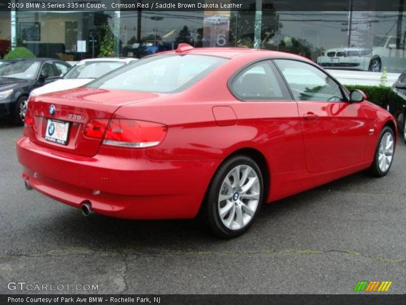 Crimson Red / Saddle Brown Dakota Leather 2009 BMW 3 Series 335xi Coupe