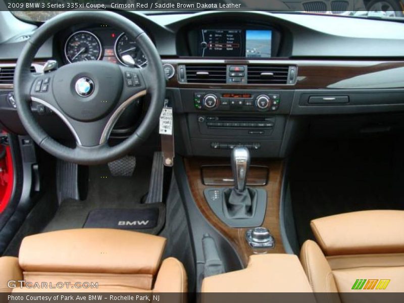 Crimson Red / Saddle Brown Dakota Leather 2009 BMW 3 Series 335xi Coupe