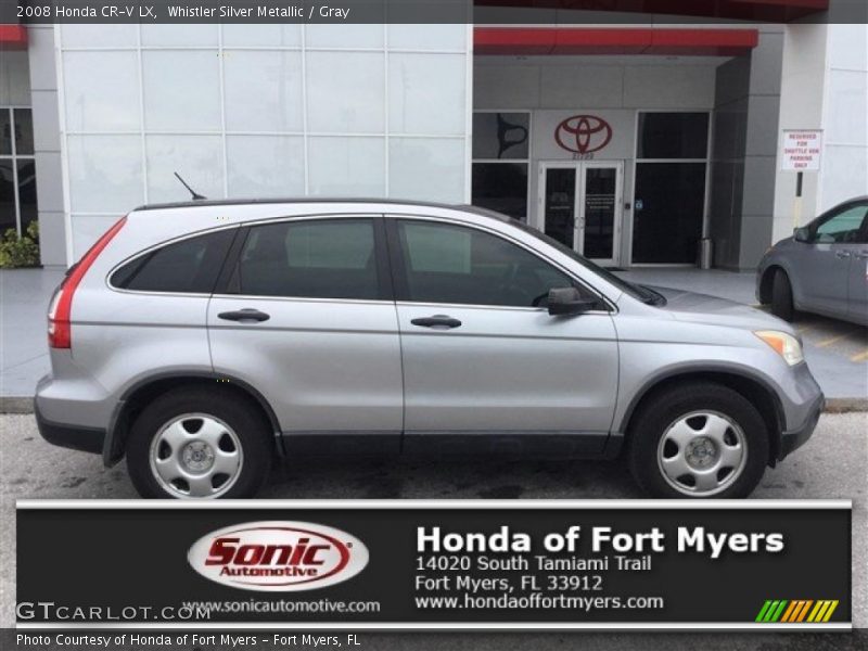 Whistler Silver Metallic / Gray 2008 Honda CR-V LX