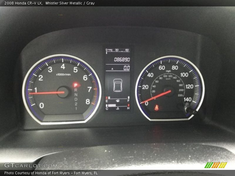 Whistler Silver Metallic / Gray 2008 Honda CR-V LX
