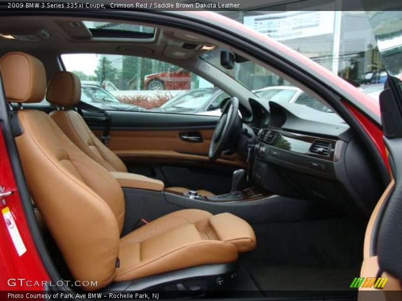 Crimson Red / Saddle Brown Dakota Leather 2009 BMW 3 Series 335xi Coupe