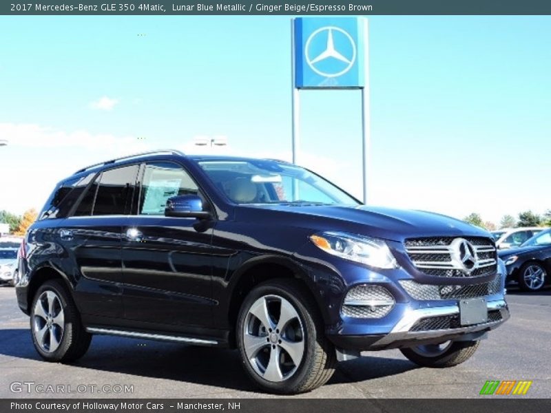 Lunar Blue Metallic / Ginger Beige/Espresso Brown 2017 Mercedes-Benz GLE 350 4Matic