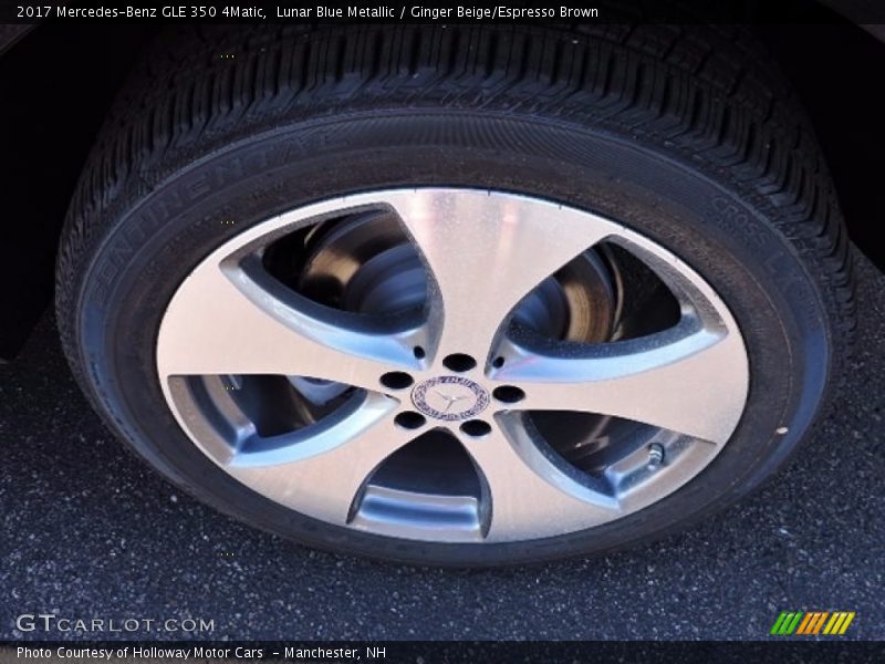 Lunar Blue Metallic / Ginger Beige/Espresso Brown 2017 Mercedes-Benz GLE 350 4Matic