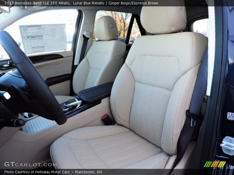 Lunar Blue Metallic / Ginger Beige/Espresso Brown 2017 Mercedes-Benz GLE 350 4Matic