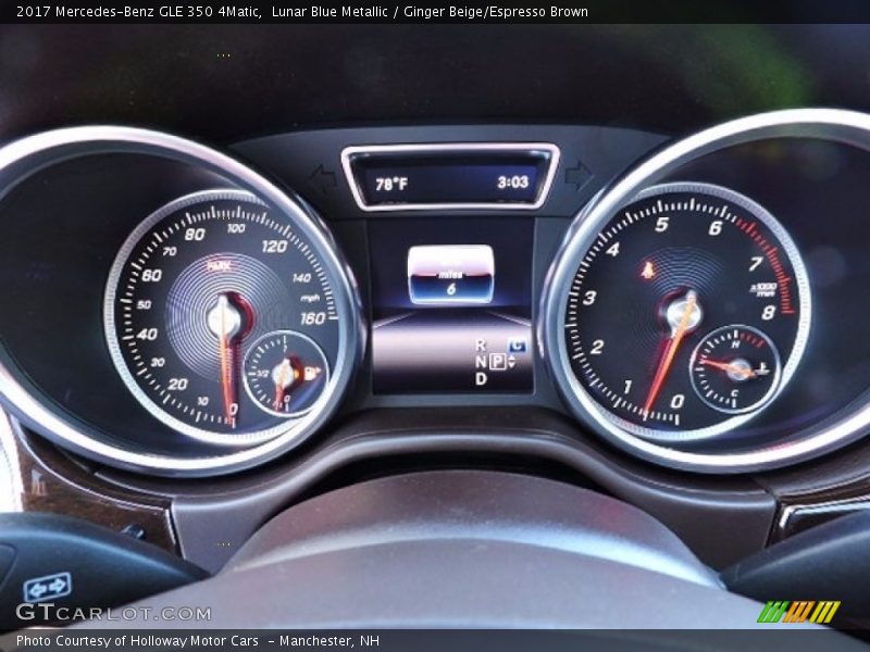 Lunar Blue Metallic / Ginger Beige/Espresso Brown 2017 Mercedes-Benz GLE 350 4Matic