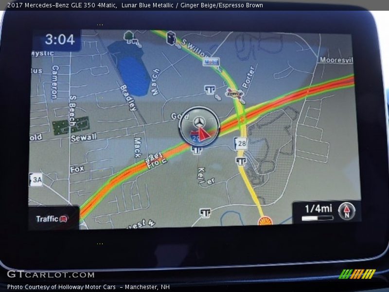 Lunar Blue Metallic / Ginger Beige/Espresso Brown 2017 Mercedes-Benz GLE 350 4Matic