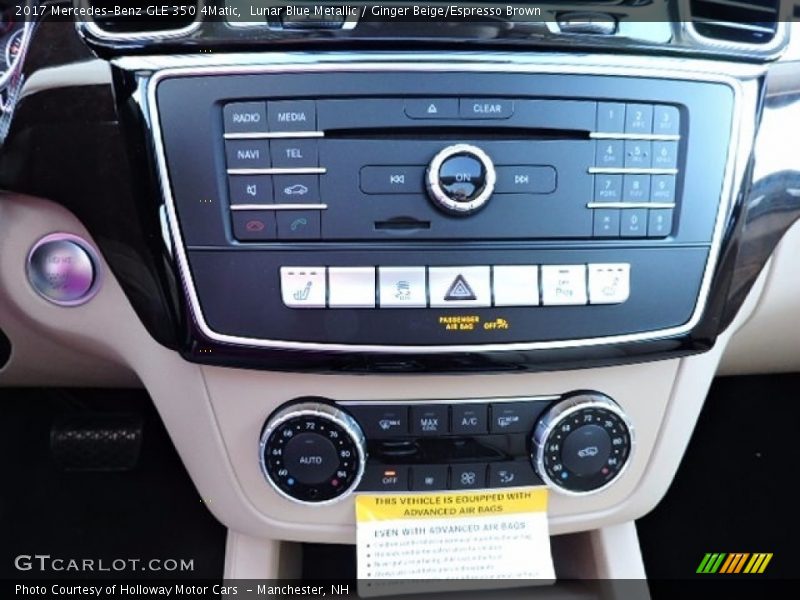 Lunar Blue Metallic / Ginger Beige/Espresso Brown 2017 Mercedes-Benz GLE 350 4Matic