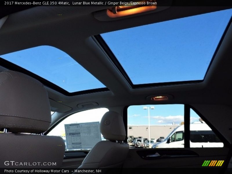 Lunar Blue Metallic / Ginger Beige/Espresso Brown 2017 Mercedes-Benz GLE 350 4Matic