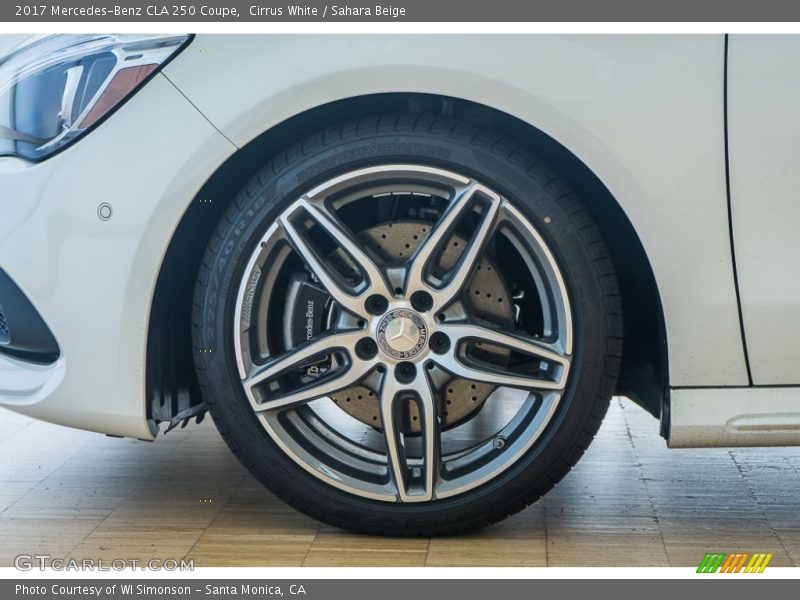 Cirrus White / Sahara Beige 2017 Mercedes-Benz CLA 250 Coupe
