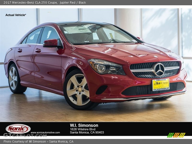 Jupiter Red / Black 2017 Mercedes-Benz CLA 250 Coupe