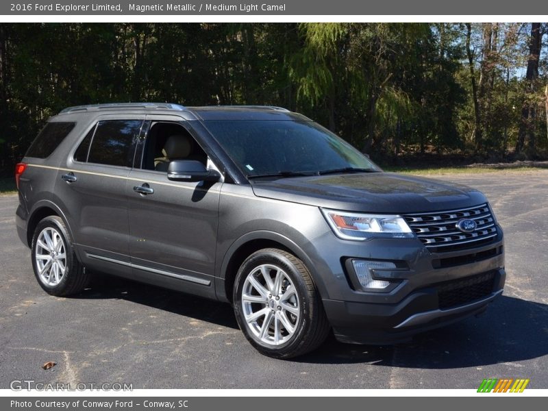 Magnetic Metallic / Medium Light Camel 2016 Ford Explorer Limited