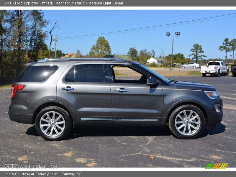 Magnetic Metallic / Medium Light Camel 2016 Ford Explorer Limited