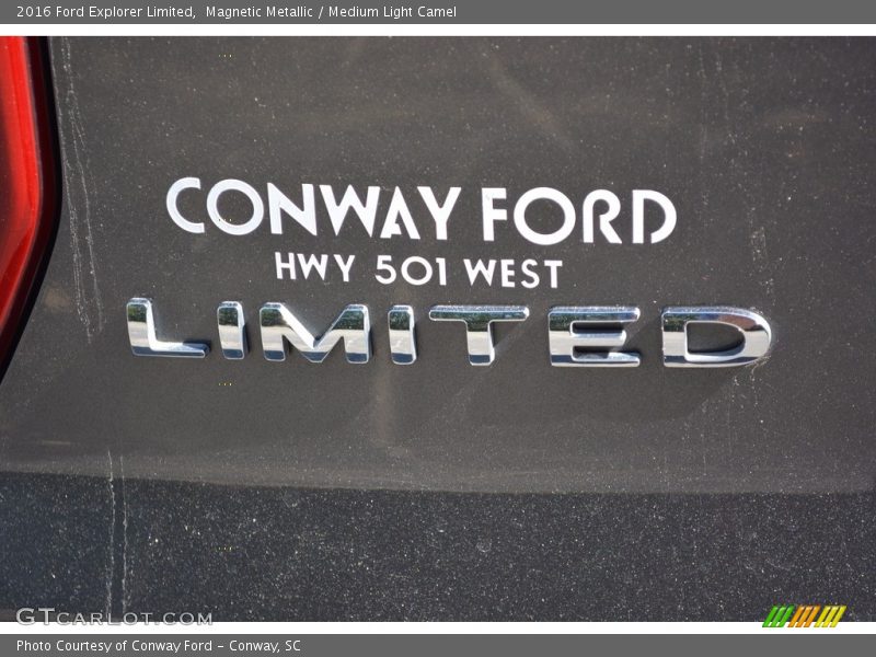 Magnetic Metallic / Medium Light Camel 2016 Ford Explorer Limited