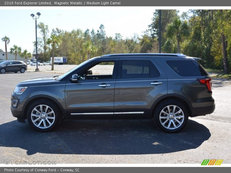 Magnetic Metallic / Medium Light Camel 2016 Ford Explorer Limited