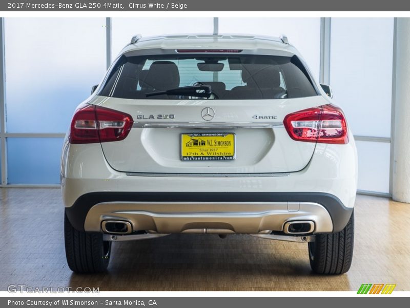 Cirrus White / Beige 2017 Mercedes-Benz GLA 250 4Matic