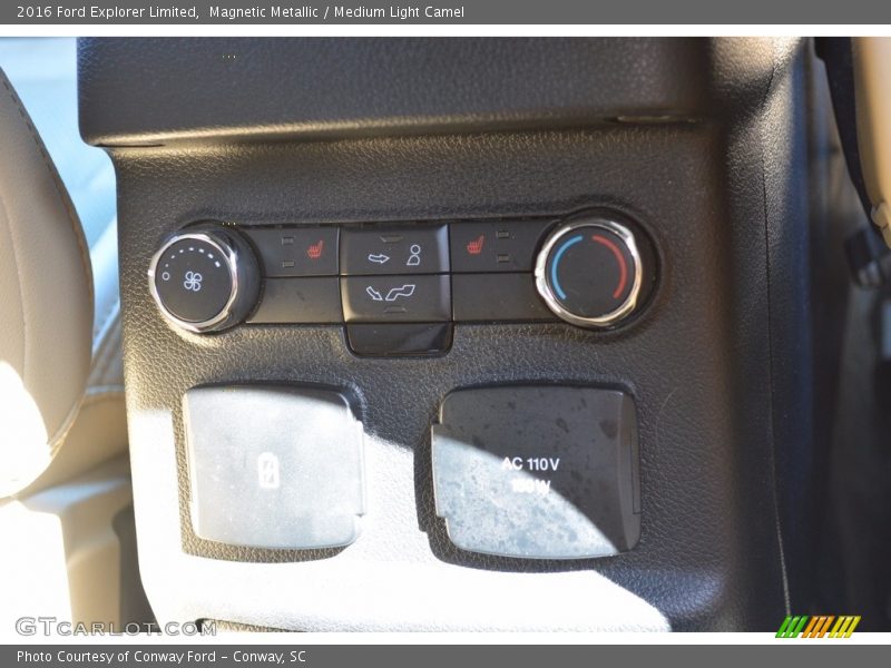 Magnetic Metallic / Medium Light Camel 2016 Ford Explorer Limited
