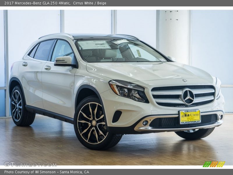 Cirrus White / Beige 2017 Mercedes-Benz GLA 250 4Matic