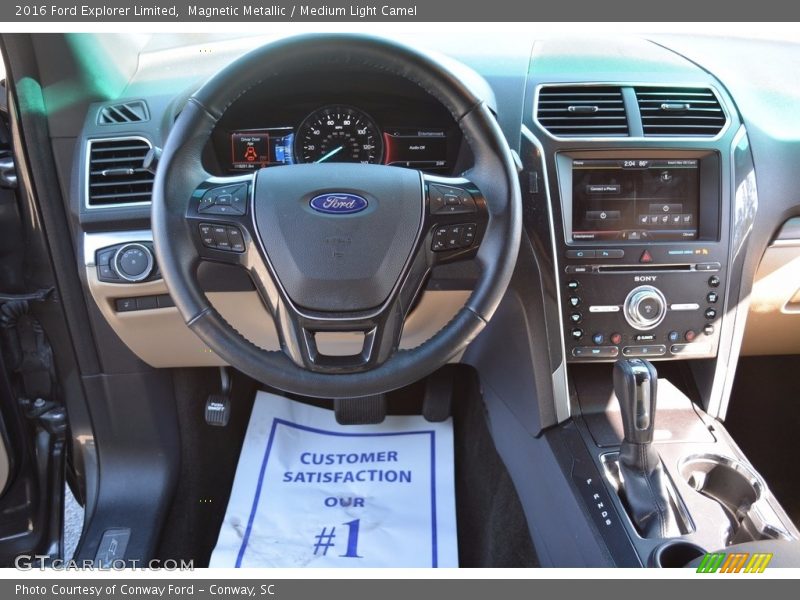 Magnetic Metallic / Medium Light Camel 2016 Ford Explorer Limited