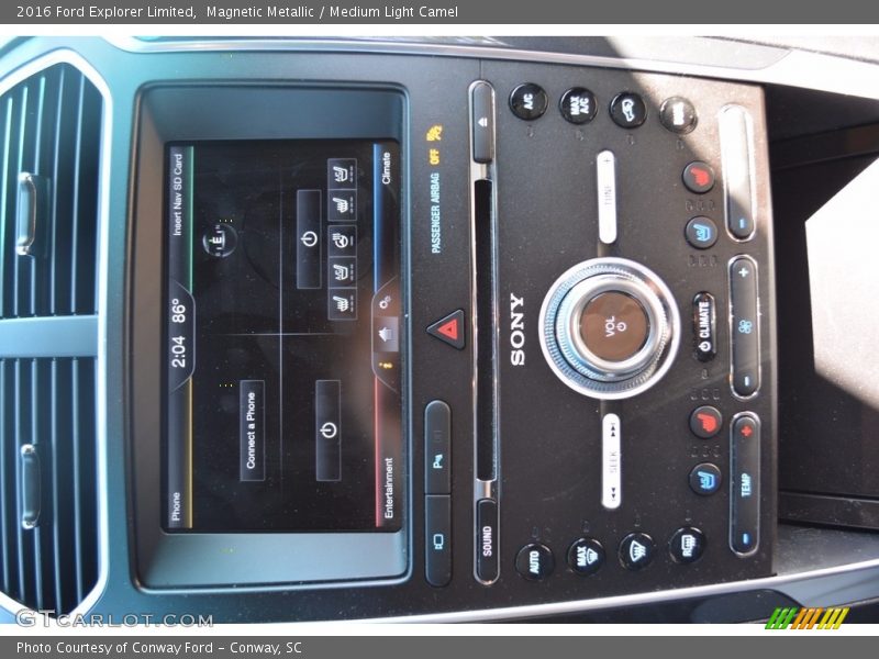 Magnetic Metallic / Medium Light Camel 2016 Ford Explorer Limited