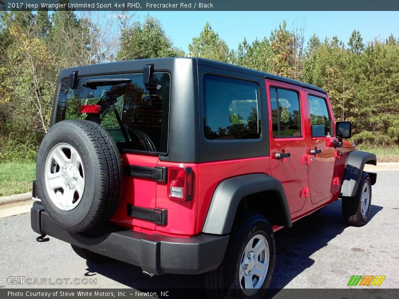 Firecracker Red / Black 2017 Jeep Wrangler Unlimited Sport 4x4 RHD