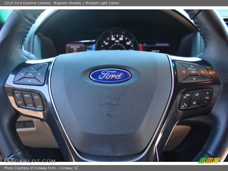 Magnetic Metallic / Medium Light Camel 2016 Ford Explorer Limited