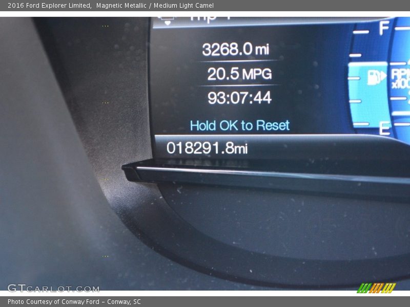 Magnetic Metallic / Medium Light Camel 2016 Ford Explorer Limited