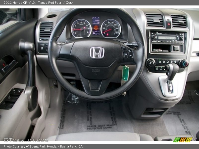 Tango Red Pearl / Gray 2011 Honda CR-V LX