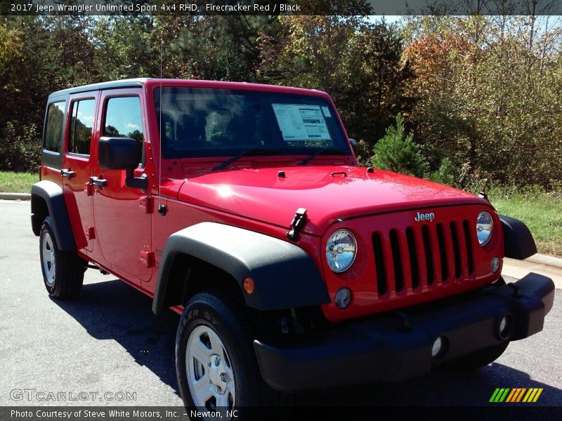 Firecracker Red / Black 2017 Jeep Wrangler Unlimited Sport 4x4 RHD