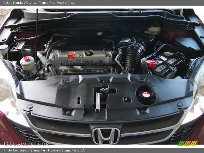 Tango Red Pearl / Gray 2011 Honda CR-V LX