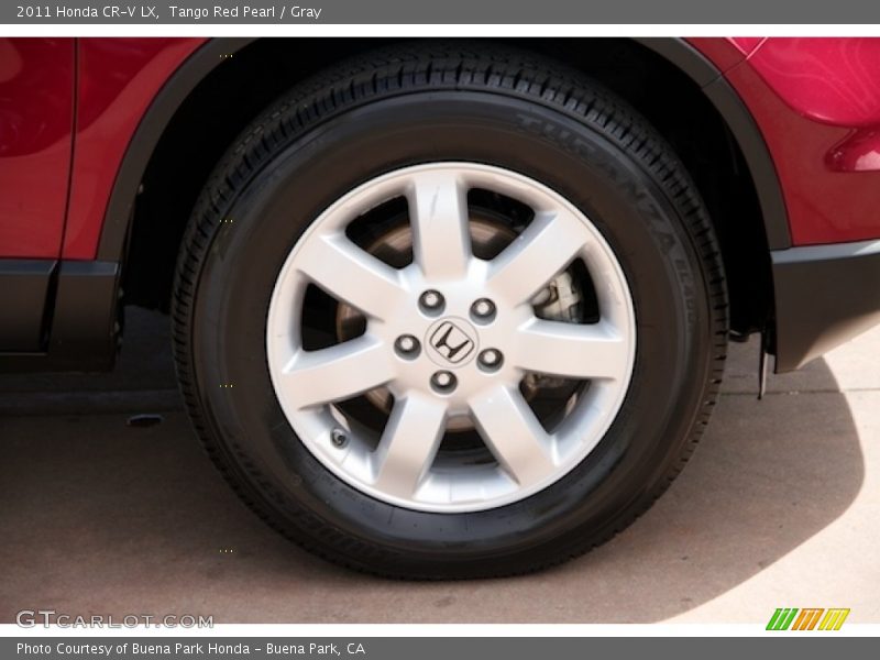 Tango Red Pearl / Gray 2011 Honda CR-V LX