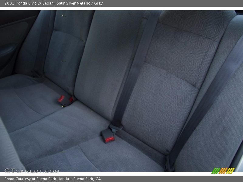 Satin Silver Metallic / Gray 2001 Honda Civic LX Sedan