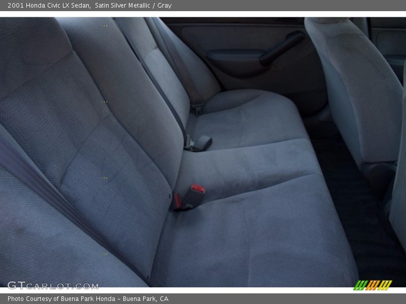 Satin Silver Metallic / Gray 2001 Honda Civic LX Sedan