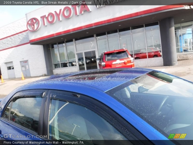 Blue Streak Metallic / Dark Charcoal 2009 Toyota Corolla XRS