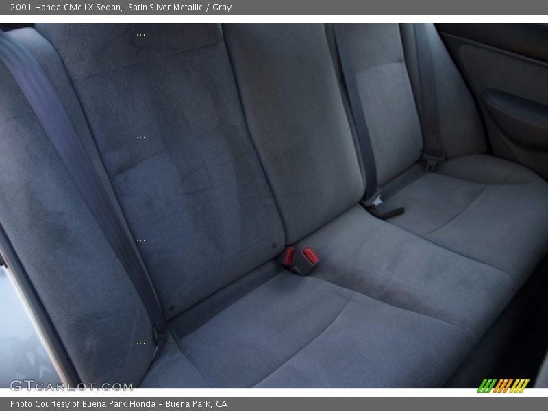Satin Silver Metallic / Gray 2001 Honda Civic LX Sedan