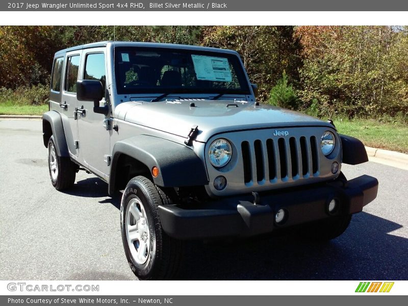 Billet Silver Metallic / Black 2017 Jeep Wrangler Unlimited Sport 4x4 RHD