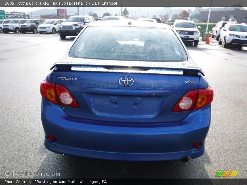 Blue Streak Metallic / Dark Charcoal 2009 Toyota Corolla XRS