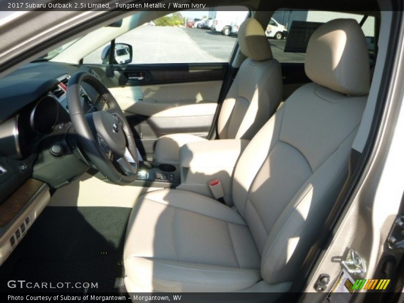 Tungsten Metallic / Warm Ivory 2017 Subaru Outback 2.5i Limited
