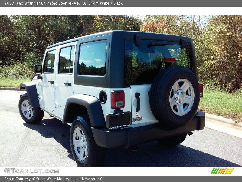 Bright White / Black 2017 Jeep Wrangler Unlimited Sport 4x4 RHD