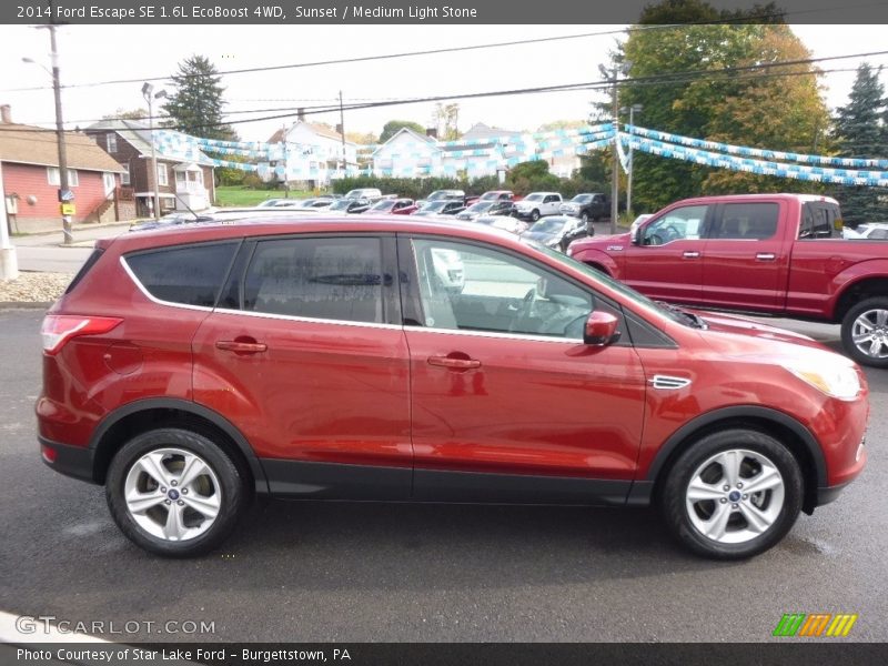Sunset / Medium Light Stone 2014 Ford Escape SE 1.6L EcoBoost 4WD