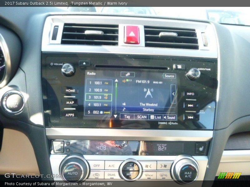 Tungsten Metallic / Warm Ivory 2017 Subaru Outback 2.5i Limited