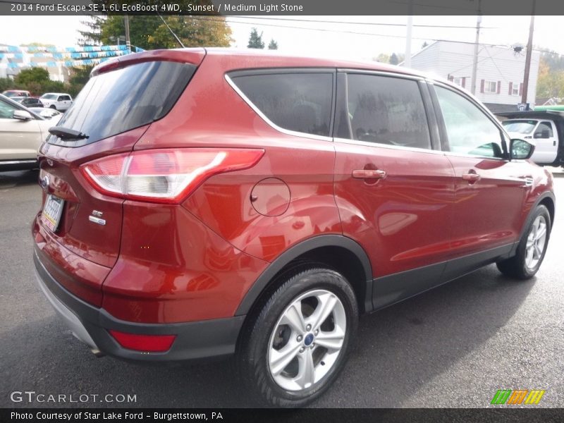 Sunset / Medium Light Stone 2014 Ford Escape SE 1.6L EcoBoost 4WD