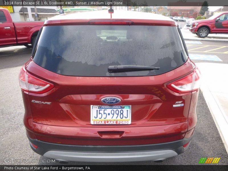 Sunset / Medium Light Stone 2014 Ford Escape SE 1.6L EcoBoost 4WD