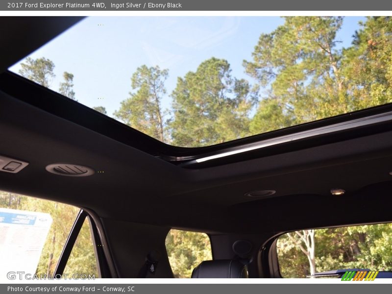 Ingot Silver / Ebony Black 2017 Ford Explorer Platinum 4WD